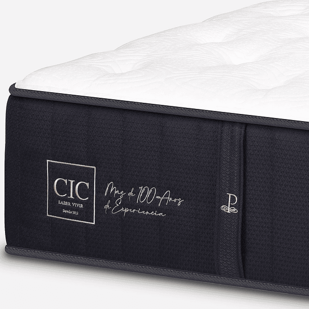 Cama Tradicional 2 Plazas + Colchon Premium CIC / Patas De Madera 19.5 cm 5