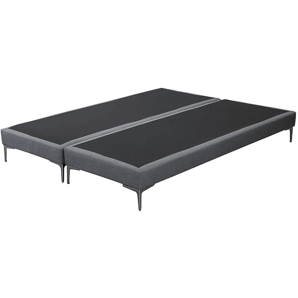 Cama Tradicional 2 Plazas + Colchon Premium CIC + Respaldo / Patas De Metal 15 cm 3