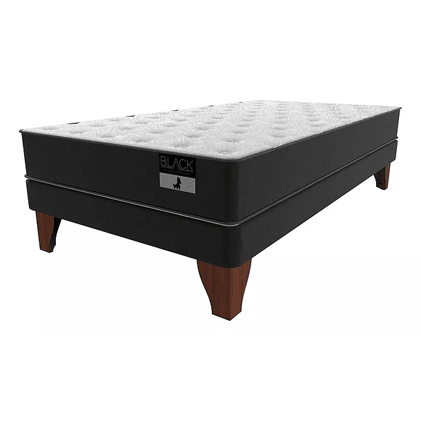 Cama de 1.5 plaza modelo Black largo 190 cm 1