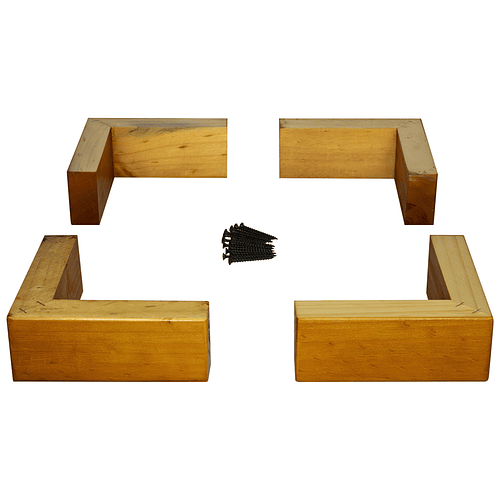 Kit 4 Unidades Pata Para Sillón o base europea Tipo L 6,5 Cm Altura 