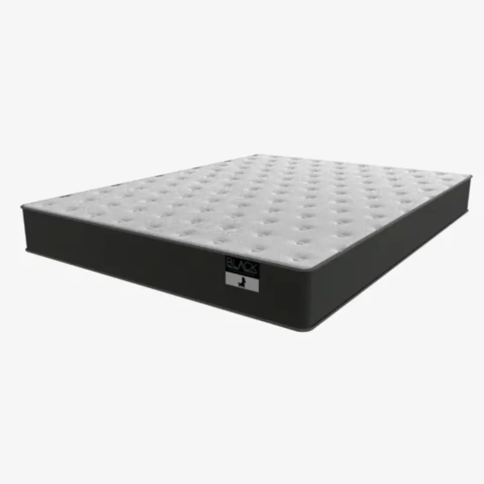 Cama 2 plaza Box 13 cm Colchón Black largo 190 cm 2