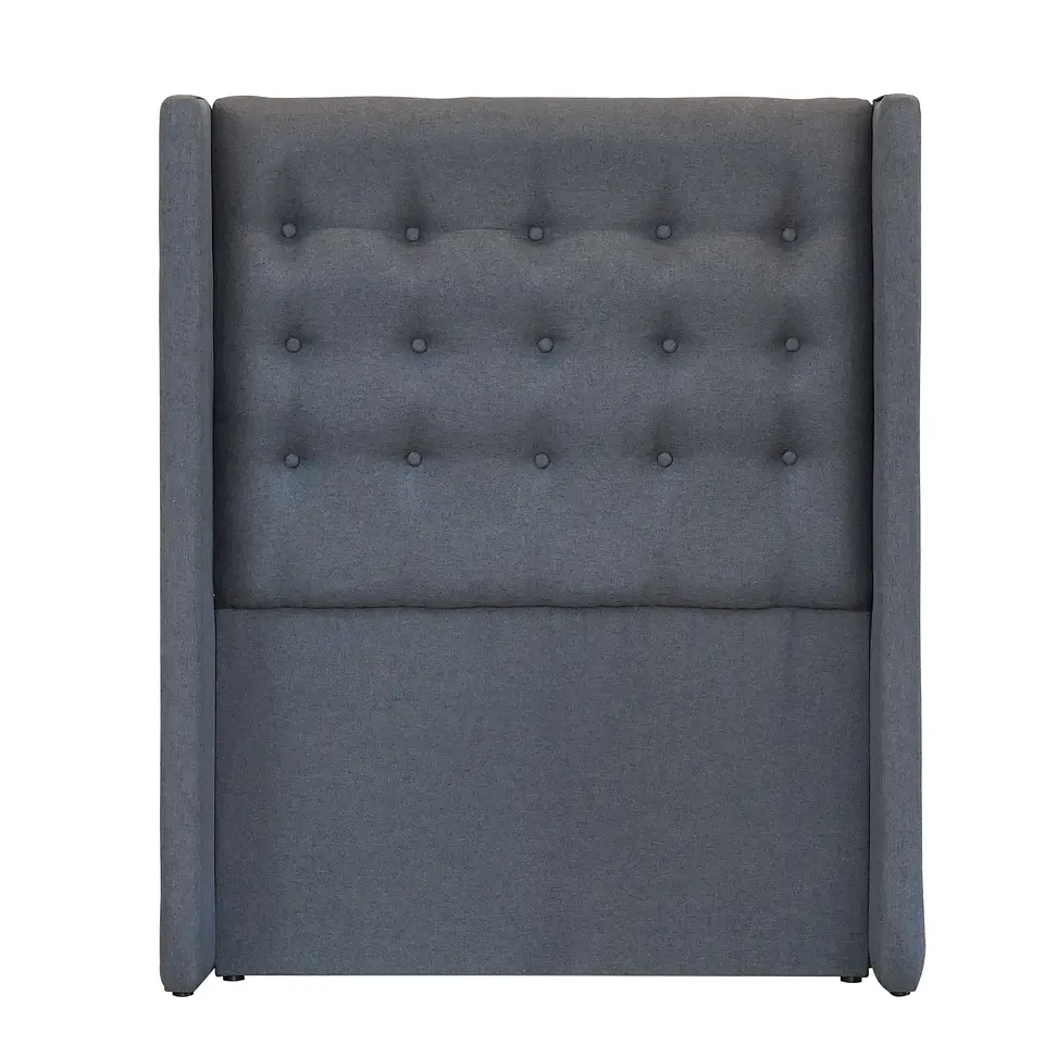 Respaldo De Cama Full - Con Retorno / Botonne Basico (Gris) 3