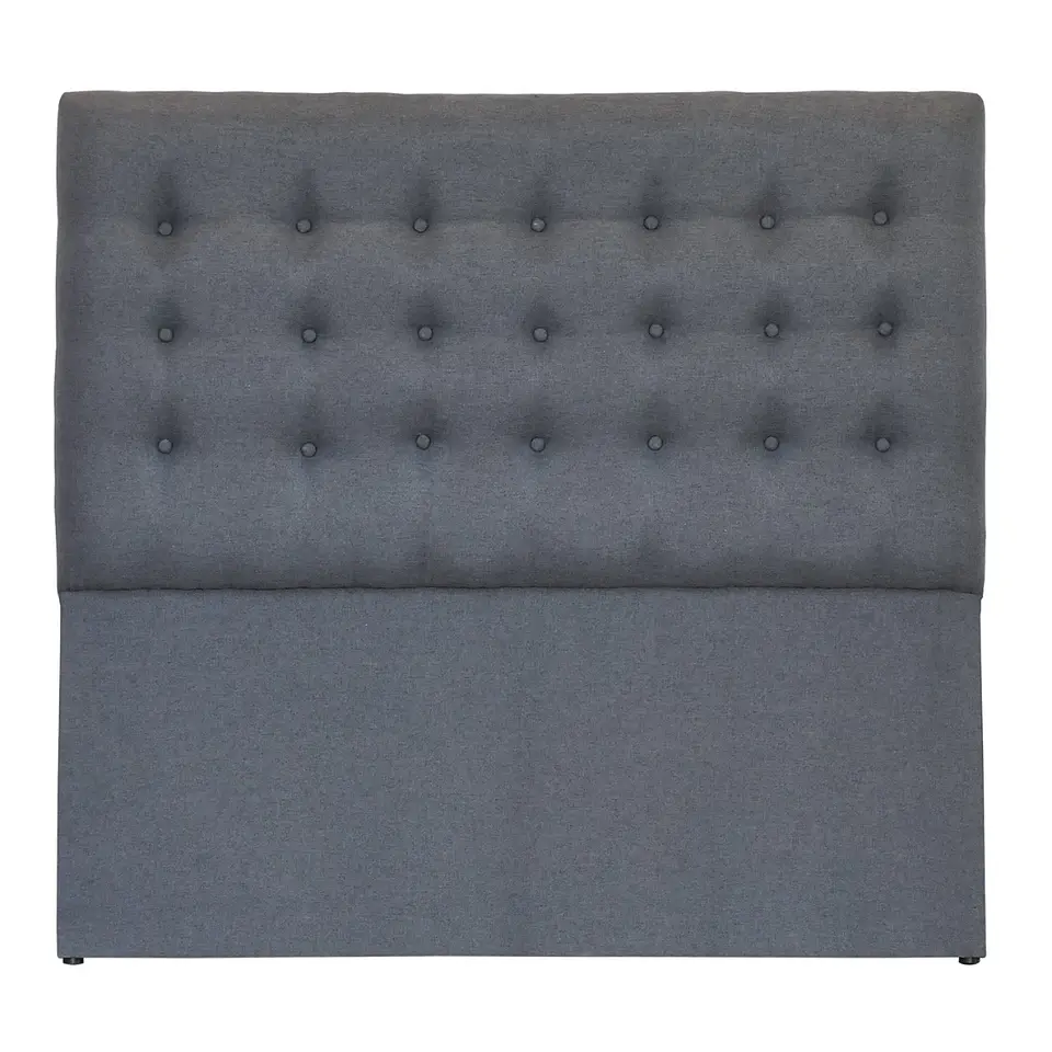 Respaldo De Cama King - Sin Retorno / Botonne Basico (Gris) 3