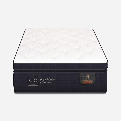 Colchón 1.5 Plaza Modelo Super Premium CIC / 105 x 190 cm
