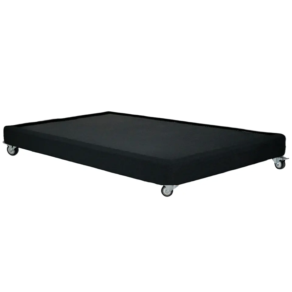 Base De Cama 1 Plaza Box 13 cm / Dif. Ruedas (Negro) 4