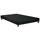 Base De Cama 1.5 Plaza Box 13 cm / Dif. Ruedas (Negro)