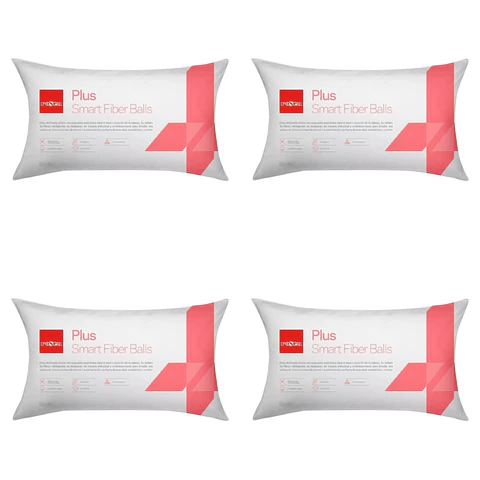 Pack 4 Almohadas Rosen Plus King 50 X 90 Cm