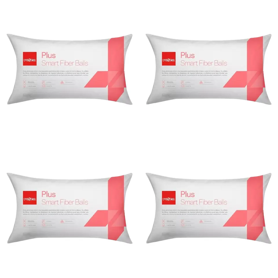 Pack 4 Almohadas Rosen Plus King 50 X 90 Cm 1