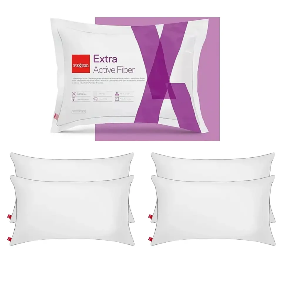 Pack De 4 Almohadas Rosen Extra 50x70 Cm 1