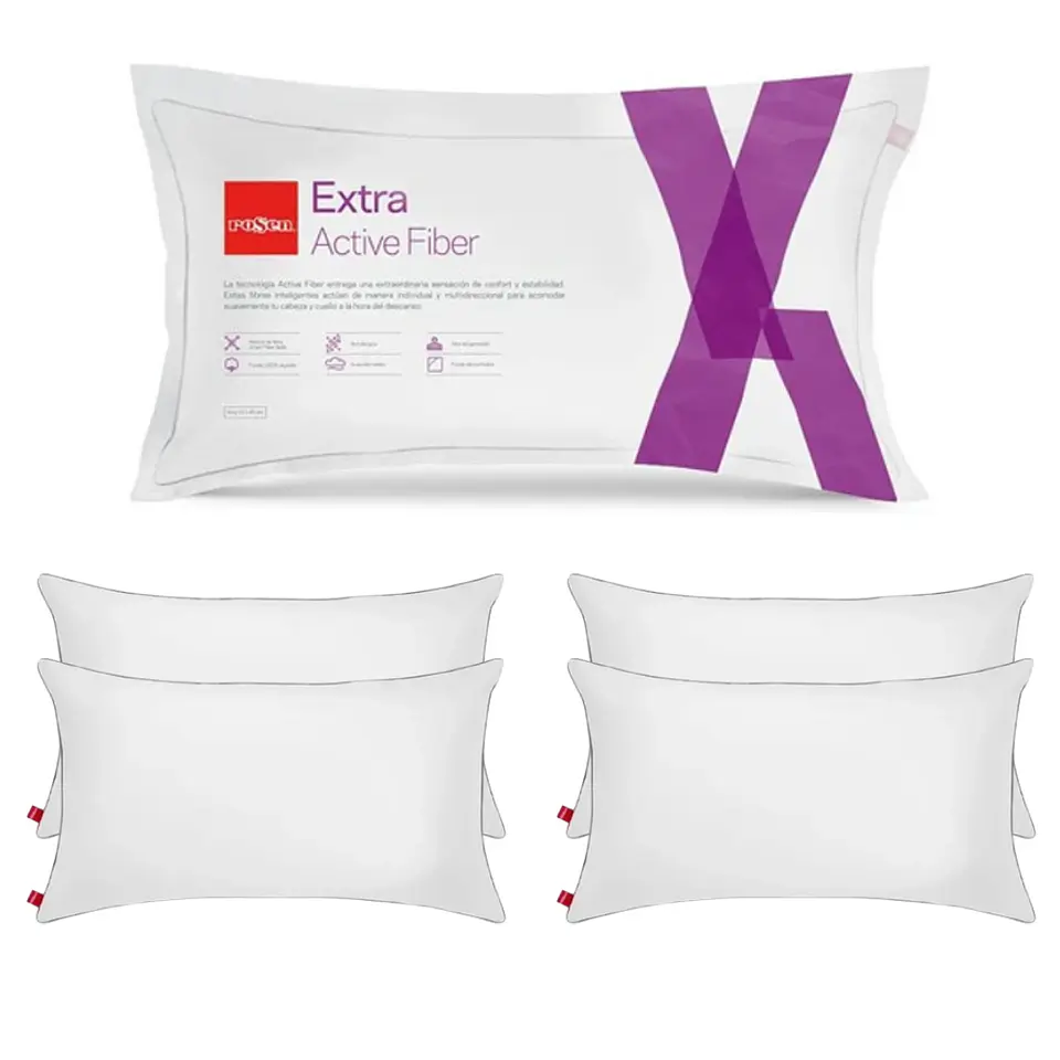 Pack 4 Almohadas Extra Active 50 X 90 - Rosen 1