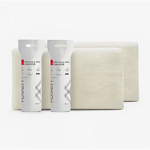 Pack de 2 Almohadas Viscoelásticas Memory Max Esencial Americana 42x62 Cm