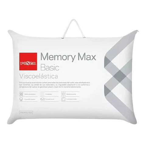 Pack 4 Almohadas Viscoelasticas Rosen Memory Max Basic 42x62 cm