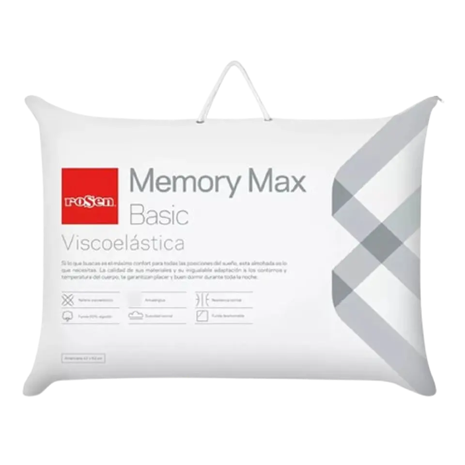 Pack 4 Almohadas Viscoelasticas Rosen Memory Max Basic 42x62 cm 2