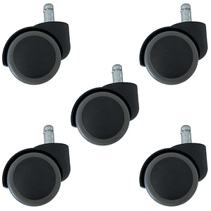 Ruedas Para Silla Escritorio Tipo Roller Universal - Pack De 5 Unidades