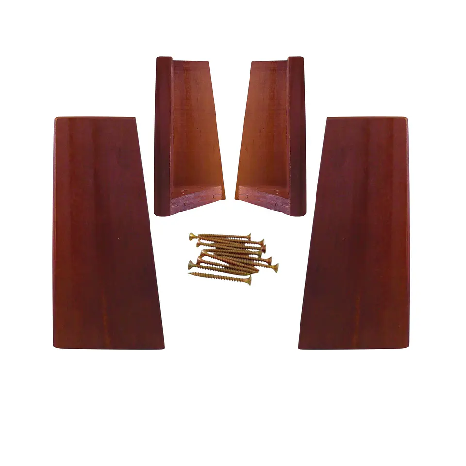 Kit 4 Patas Universales Para Cama Europea - Chcoloate 19.5 cm 8
