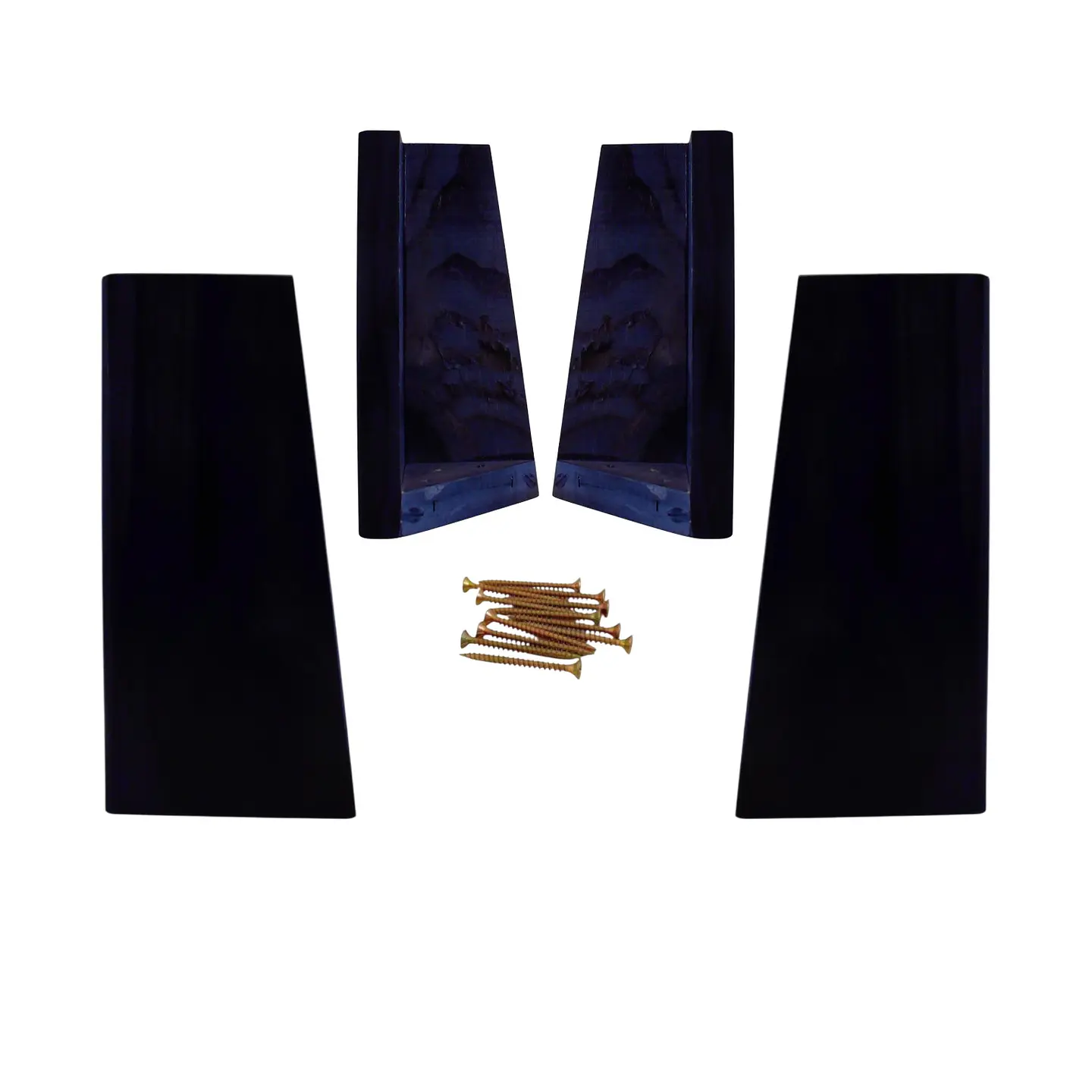 Kit 4 Patas Universales Para Cama Europea - Negro 19.5 cm 8