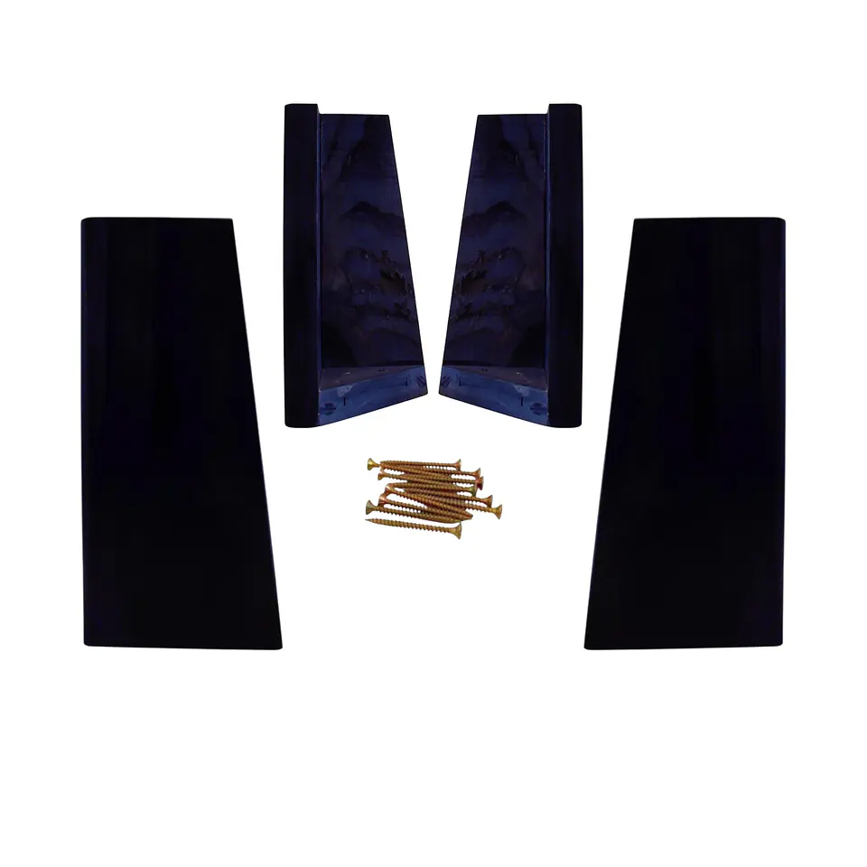 Kit 4 Patas Universales Para Cama Europea - Negro 19.5 cm 8
