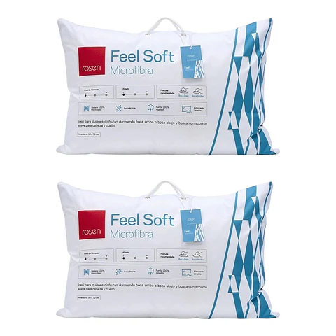 Pack 2 Almohadas Soft Microfibra 50 x 70 - Rosen