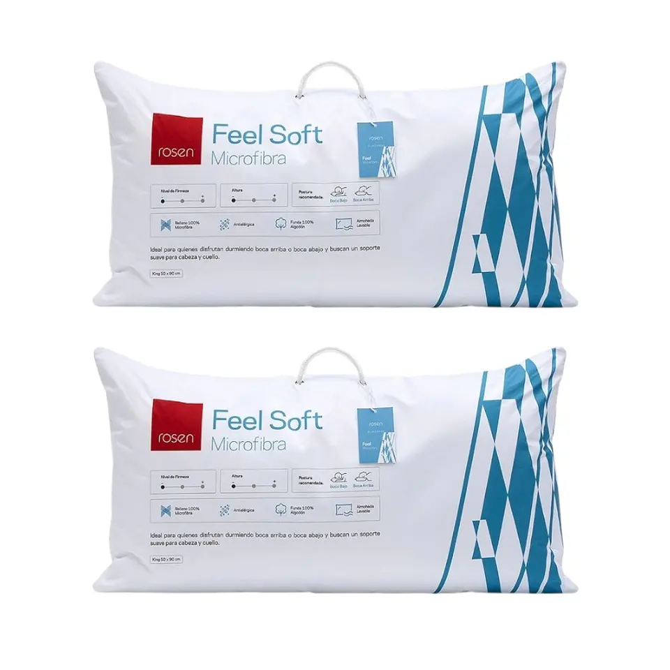 Pack 2 Almohadas Soft Microfibra 50 x 90 - Rosen 1