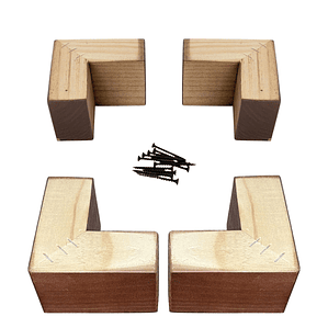 Kit 4 Patas Tipo L - Altura 4.5 cm - c