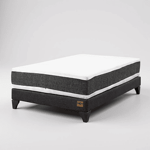 Cama 1 Plaza Colchon Ortopedic - Patas De Madera