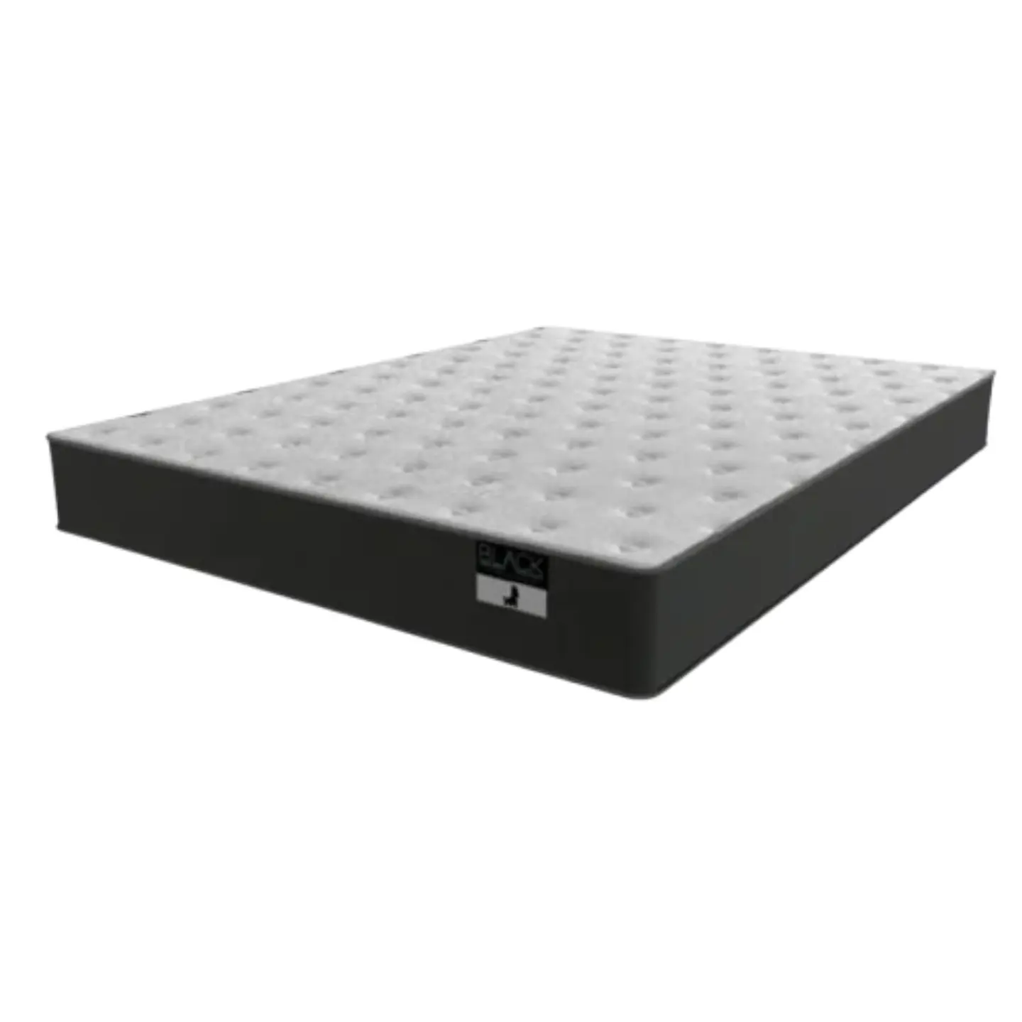 Cama Baul 2 Plazas + Colchon Black / Con Patas de Madera (Negro) 8