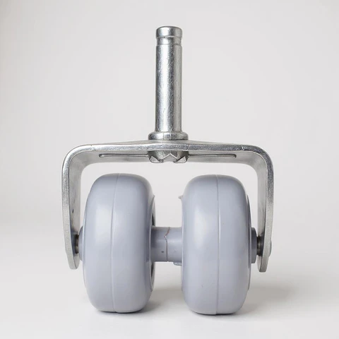 Rueda Doble Para Camas Cic, Flex - Sin Frenos (Gris)