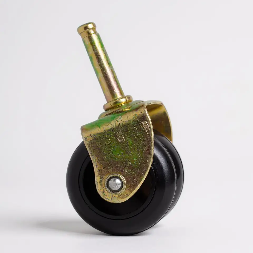 Rueda Doble Para Camas Cic, Flex - Sin Frenos (Cafe) 3