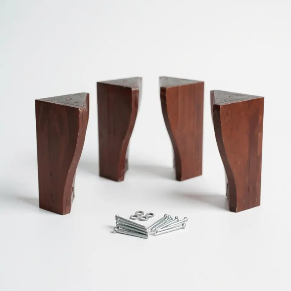 Cama 1.5 Plaza Colchon Black - Patas De Madera 2