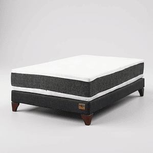 Cama 1.5 Plaza Colchon Ortopedic - Patas De Madera