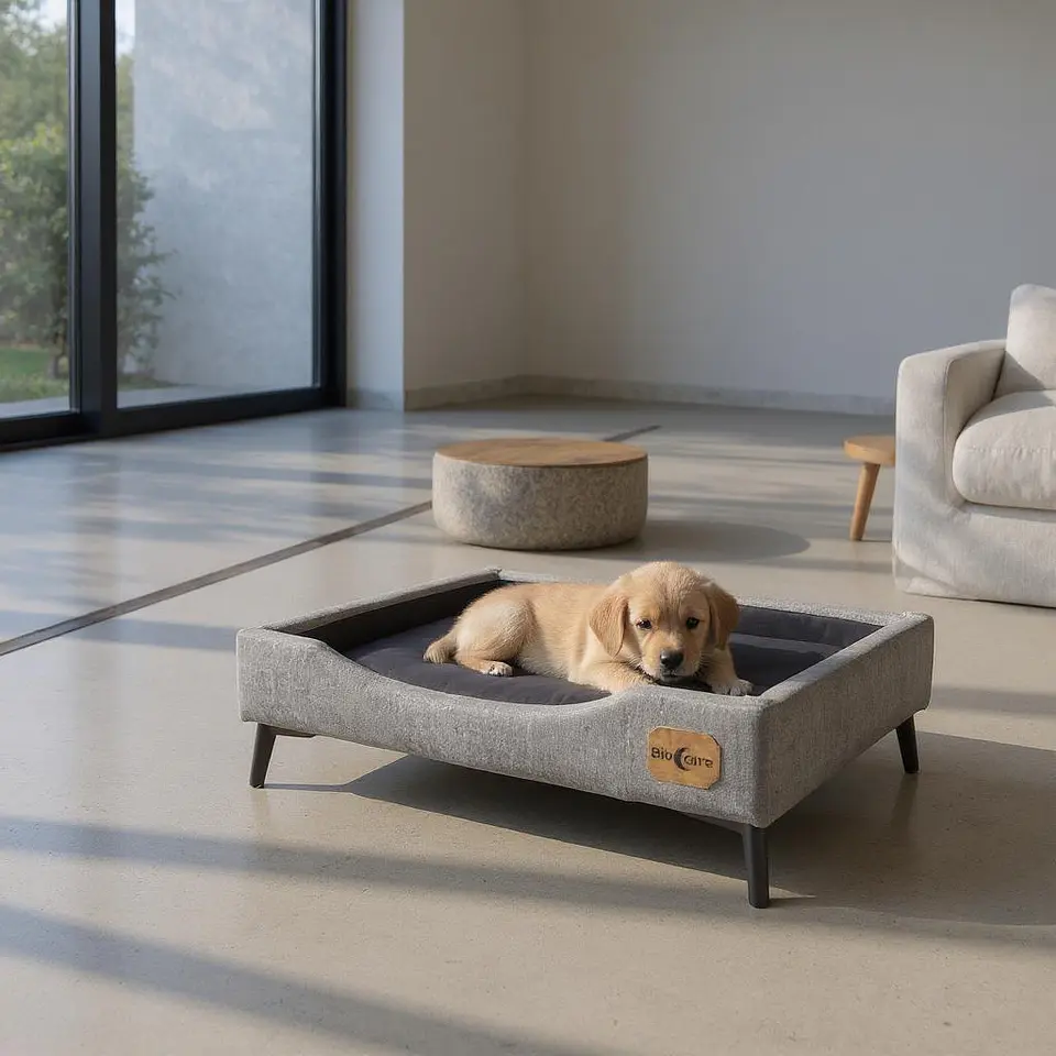 Cama de Mascotas - Talla S, M, L y XL / Pata Metalica 12 cm (Gris) 1