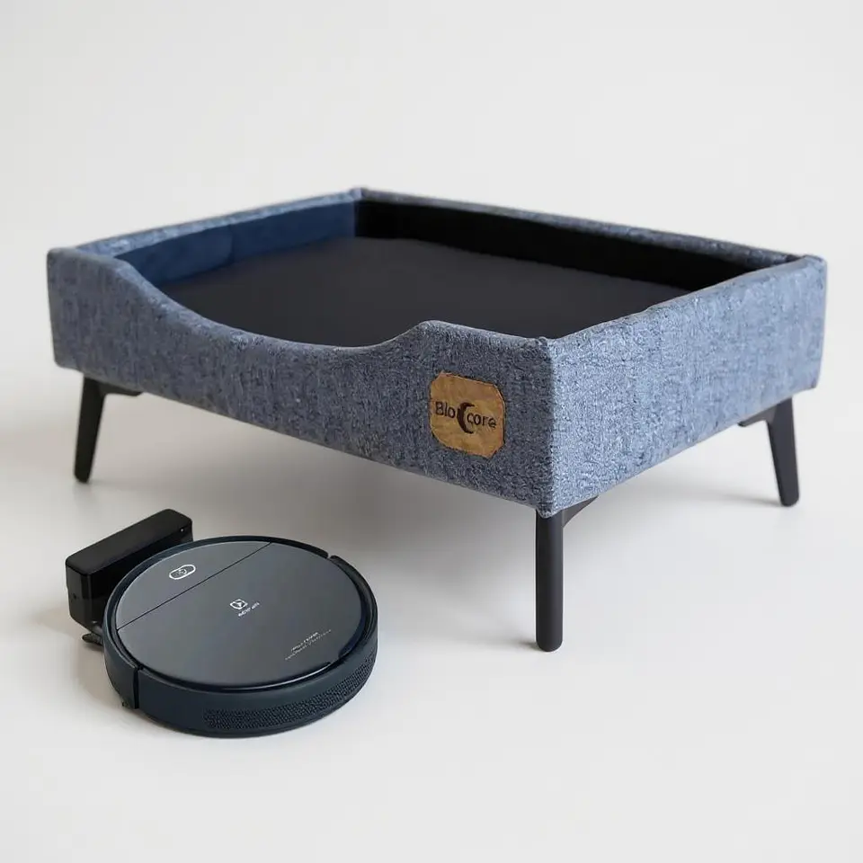 Cama de Mascotas - Talla S, M, L y XL / Pata Metalica 12 cm (Gris) 2