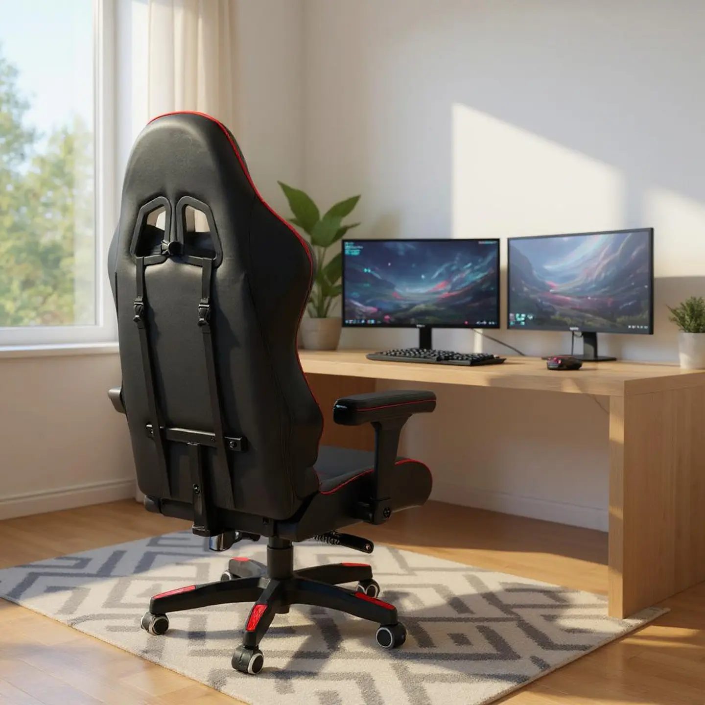 Silla Gamer Reclinable - Color Rojo 3