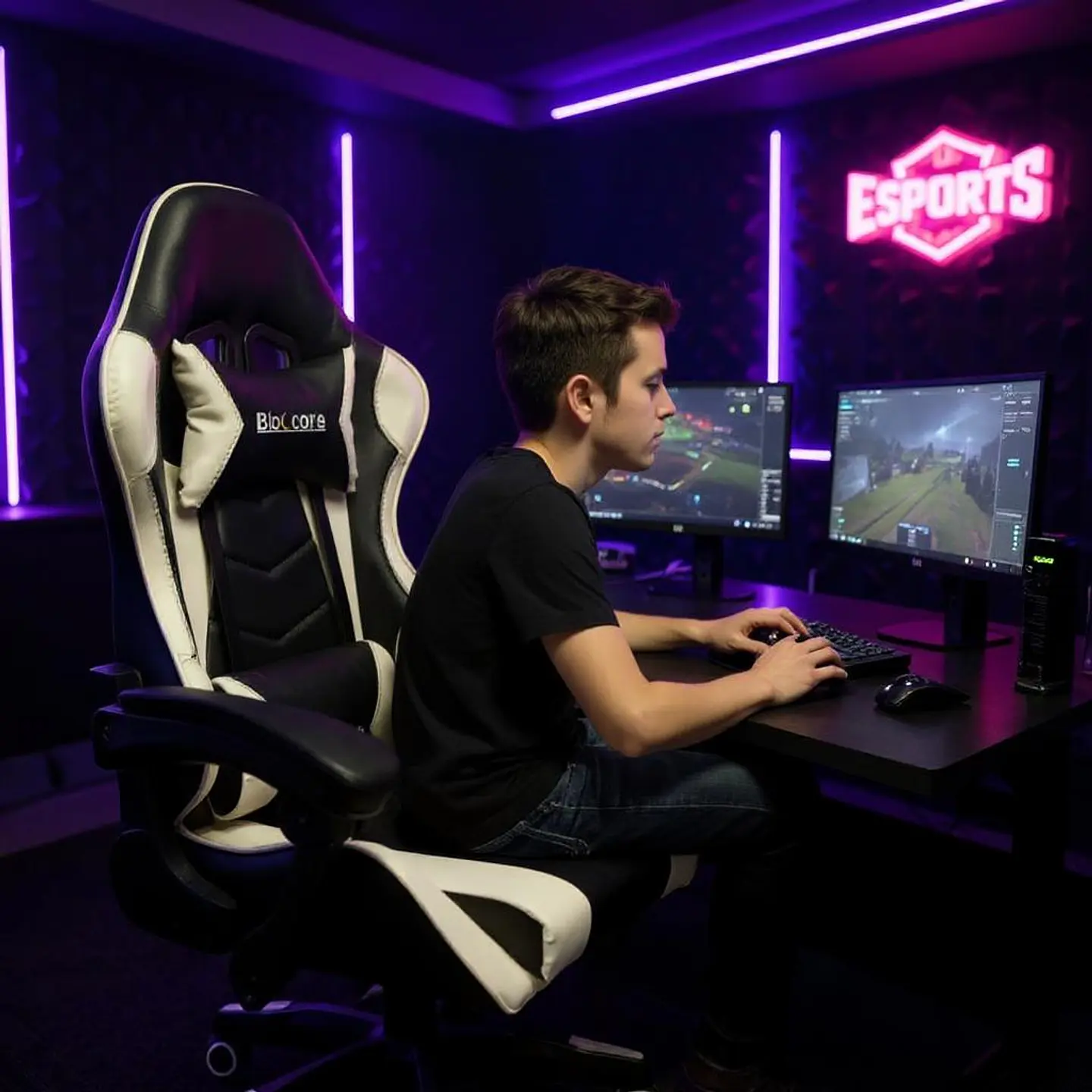 Silla Gamer Reclinable - Color Blanco 3