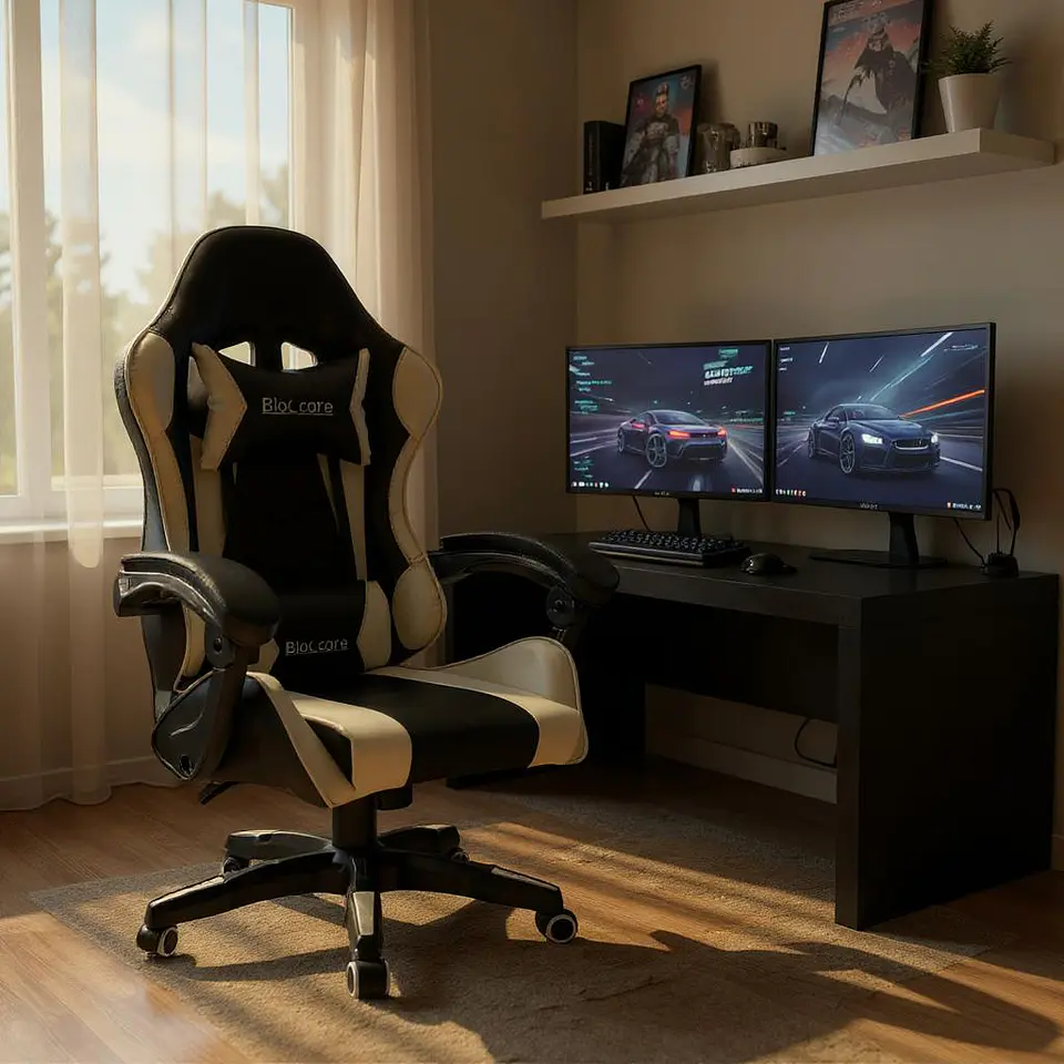 Silla Gamer Reclinable - Color Blanco 2