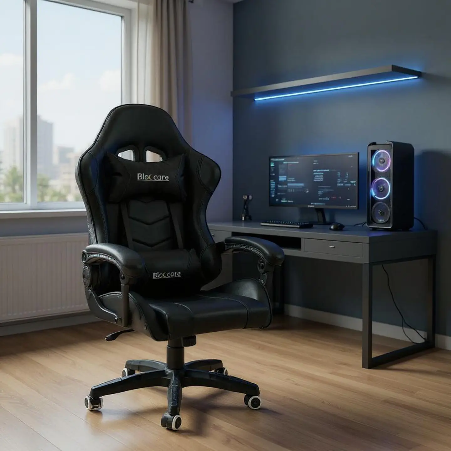 Silla Gamer Reclinable - Color Negro 2