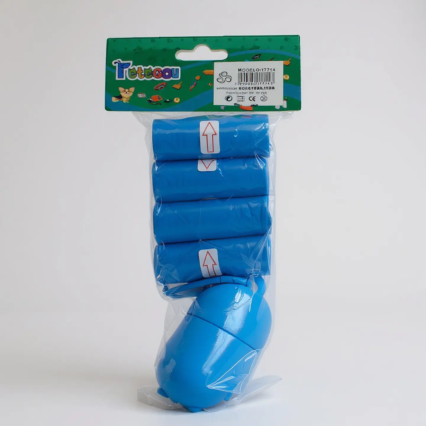 Bolsas de Basura para Perros + Dispensador (4 Unidades) CELESTE 2