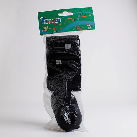 Bolsas de Basura para Perros + Dispensador (4 Unidades) NEGRO
