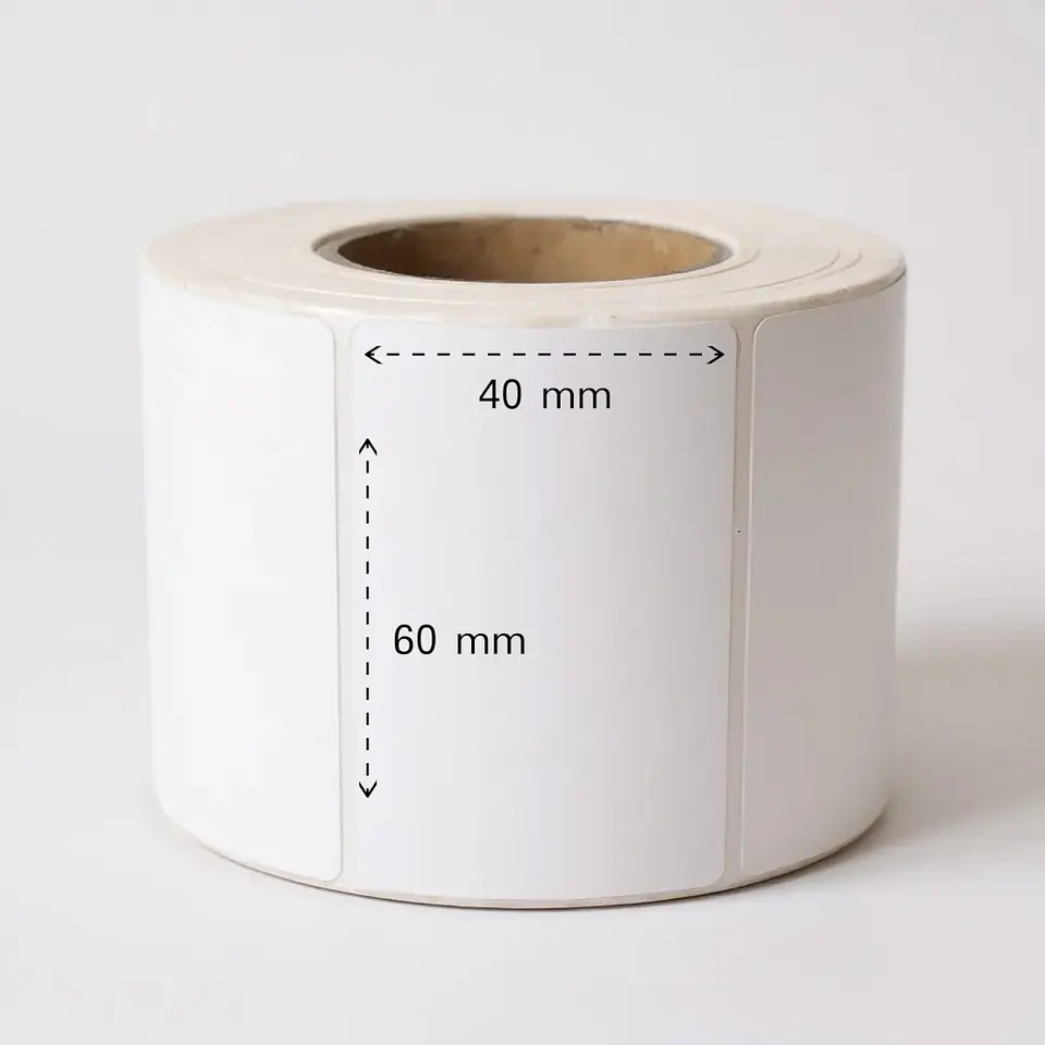 Etiqueta Térmica 60x40 mm - 1 Rollo (800 Unidades) 2