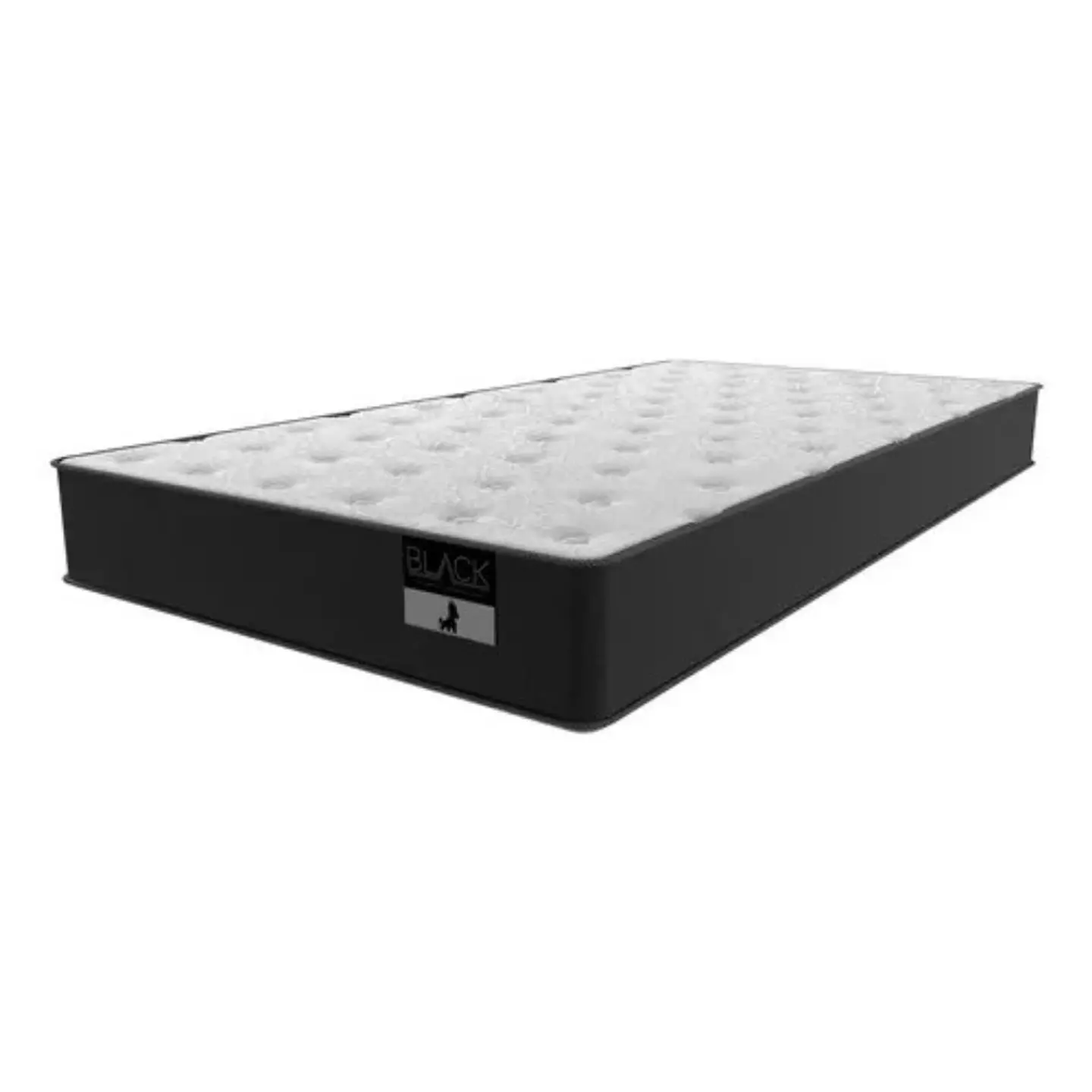 Cama Baul 1.5 Plaza + Colchon Black 105 x 190 cm / Con Ruedas (Negro) 8