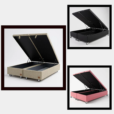 Base Dividida Baul Full / Dif. Ruedas (Colores)