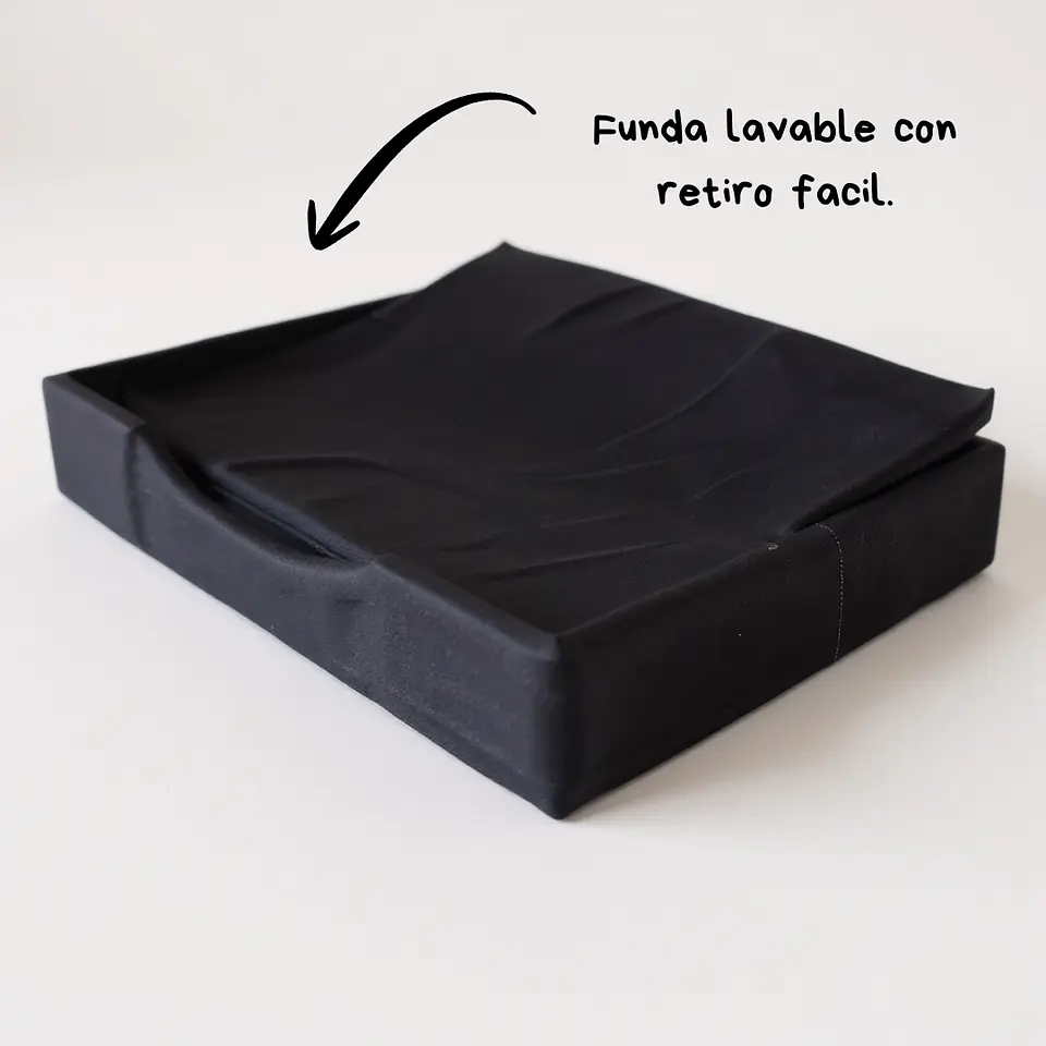 Cama de Mascotas - Talla M EXTRA (50x75 cm) / A Piso (Negro) 4
