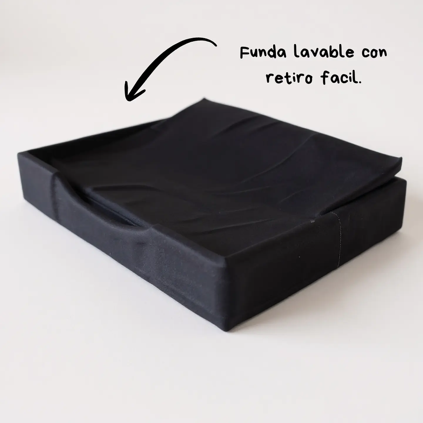 Cama de Mascotas - Talla L EXTRA (90x70 cm) / A Piso (Negro) 4