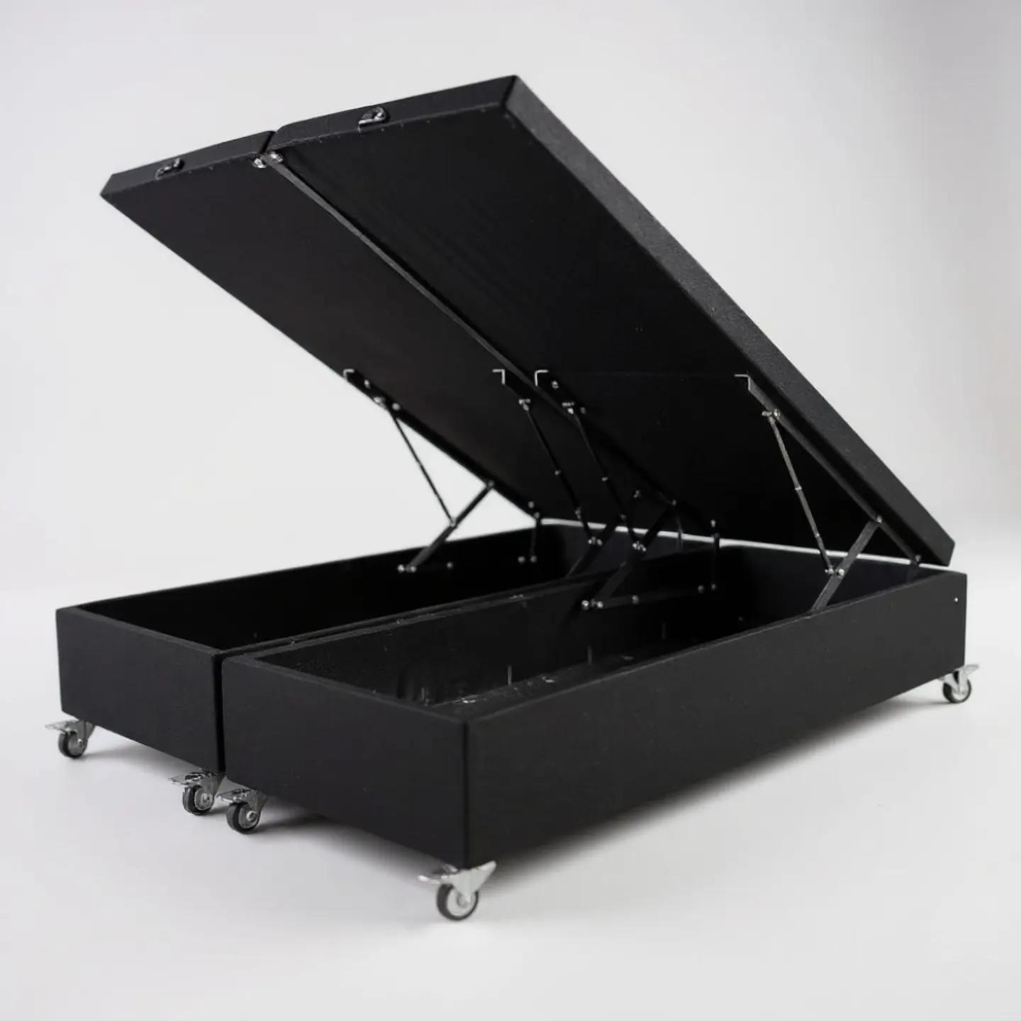 Base Dividida Baul Super King / Dif. Ruedas (Negro) 1
