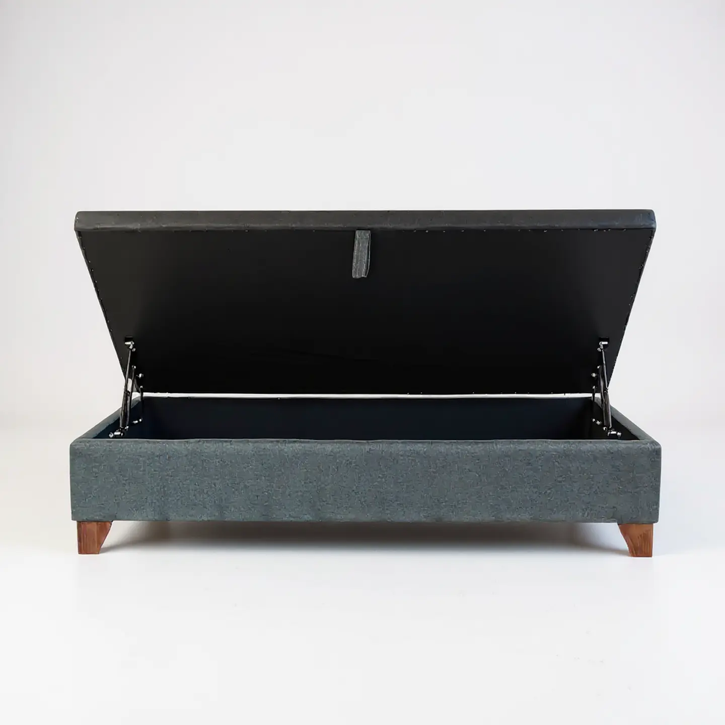 Base Cama Baul 1 PLaza / Lateral / Patas De Madera 2