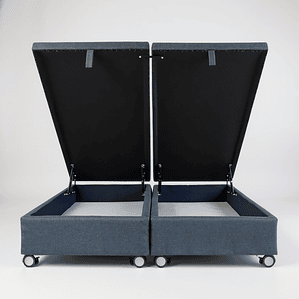 Base Dividida Baul Queen / Dif. Ruedas