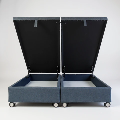 Base Dividida Baul Queen / Dif. Ruedas