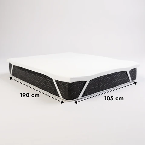 Sobre Colchón Topper De Espuma Visco Elástica 1,5 Plazas