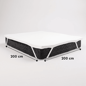 Sobre Colchón Topper De Espuma Visco Elástico Super King