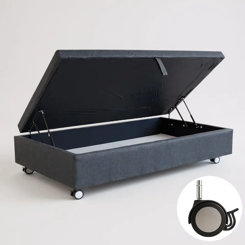 Base Cama Baul 1.5 PLaza / Lateral / Dif. Ruedas 3